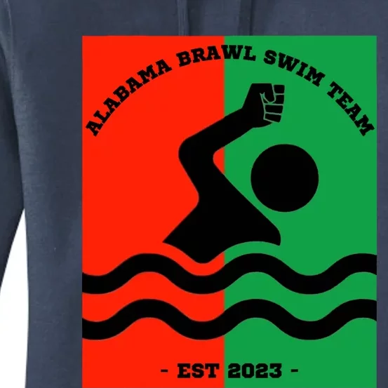 Montgomery Alabama Brawl Swim Team Graphic Tee Top Women's Pullover Hoodie