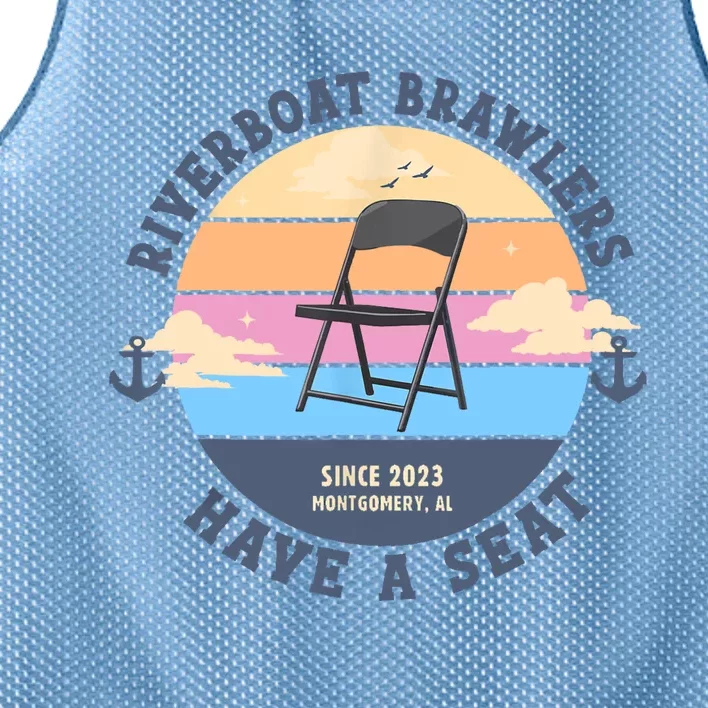 Montgomery Alabama Boat Fight Riverboat Brawl Folding Chair Mesh Reversible Basketball Jersey Tank