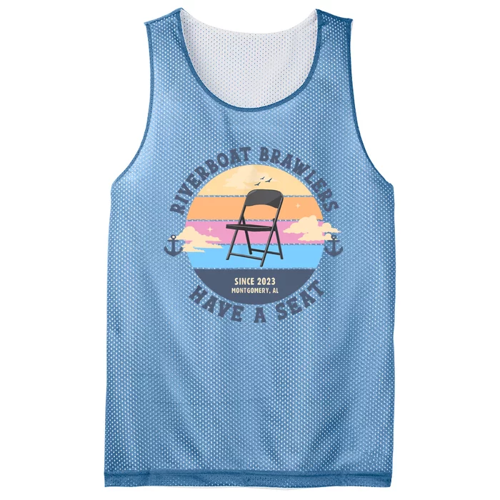 Montgomery Alabama Boat Fight Riverboat Brawl Folding Chair Mesh Reversible Basketball Jersey Tank