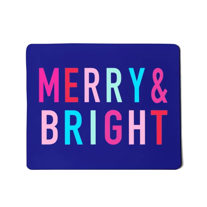 Merry And Bright Christmas Cute Gift Mousepad