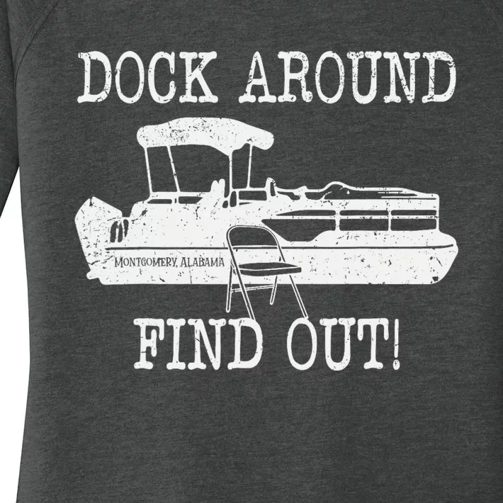 Montgomery Alabama Boat Dock Brawl Funny Dock Fight Meme Women's Perfect Tri Tunic Long Sleeve Shirt