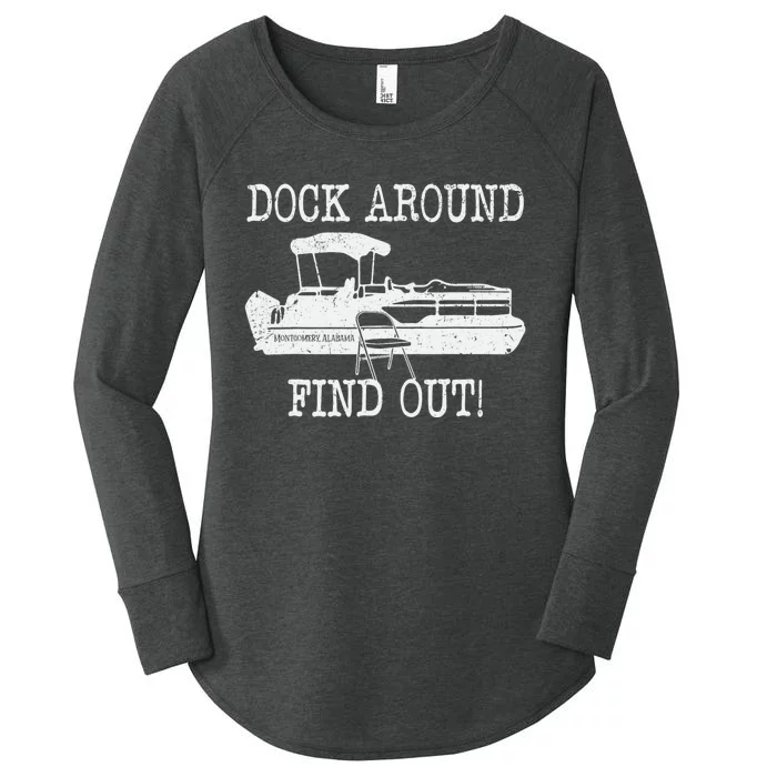 Montgomery Alabama Boat Dock Brawl Funny Dock Fight Meme Women's Perfect Tri Tunic Long Sleeve Shirt