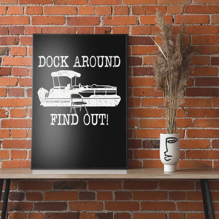 Montgomery Alabama Boat Dock Brawl Funny Dock Fight Meme Poster