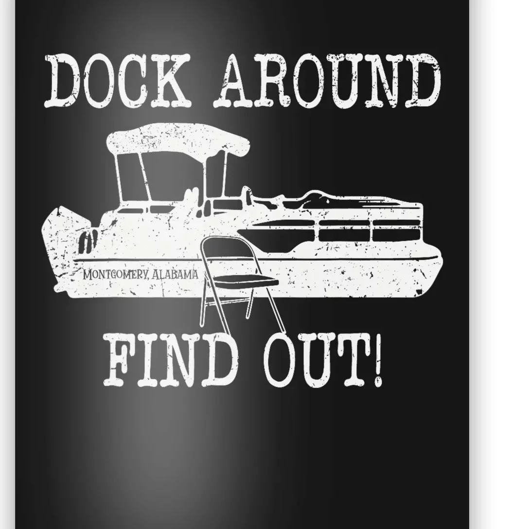 Montgomery Alabama Boat Dock Brawl Funny Dock Fight Meme Poster