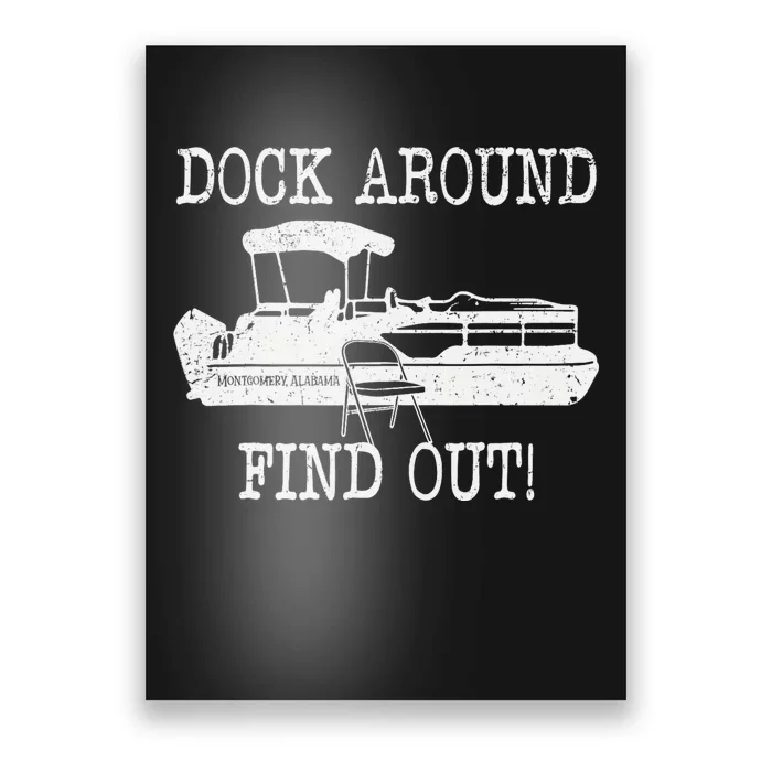 Montgomery Alabama Boat Dock Brawl Funny Dock Fight Meme Poster