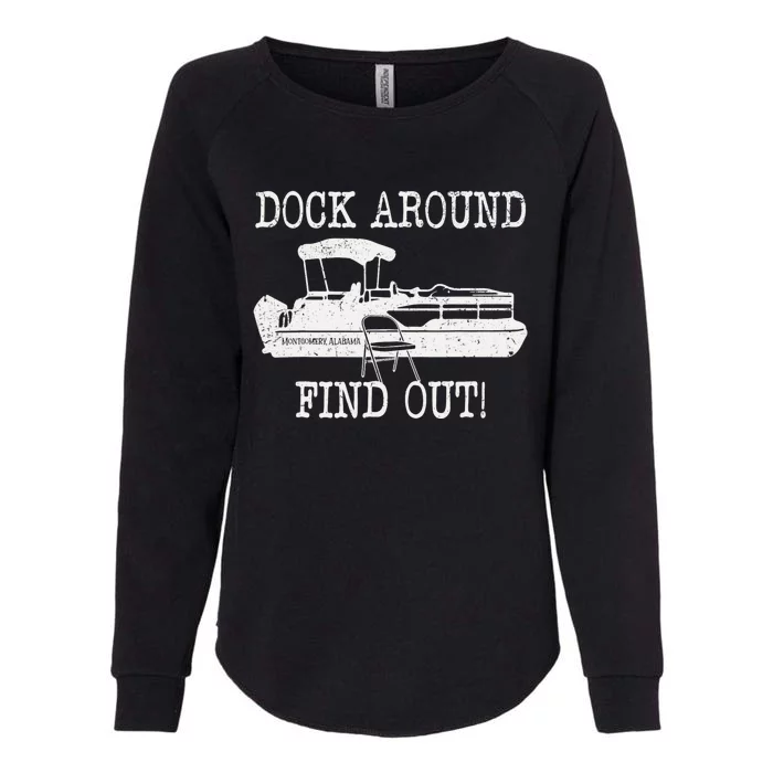 Montgomery Alabama Boat Dock Brawl Funny Dock Fight Meme Womens California Wash Sweatshirt