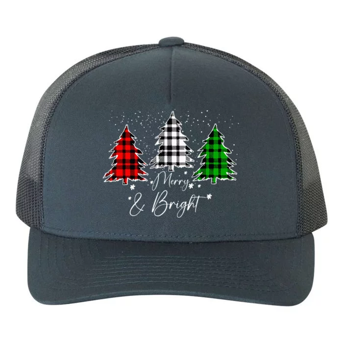 Merry and Bright Christmas Lights Family Matching Yupoong Adult 5-Panel Trucker Hat