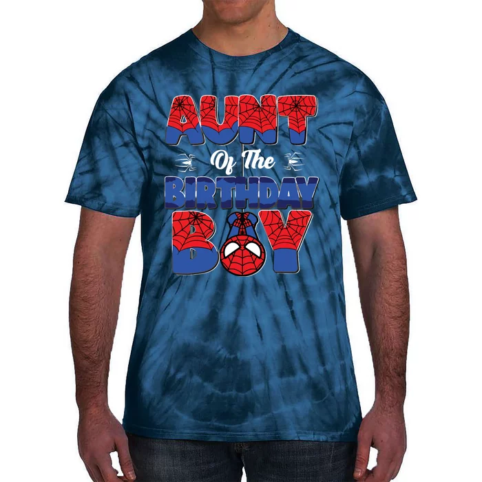 Matching Aunt Birthday Boy Tie-Dye T-Shirt