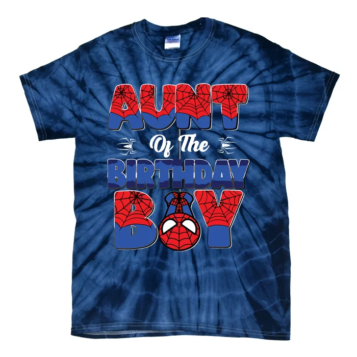 Matching Aunt Birthday Boy Tie-Dye T-Shirt