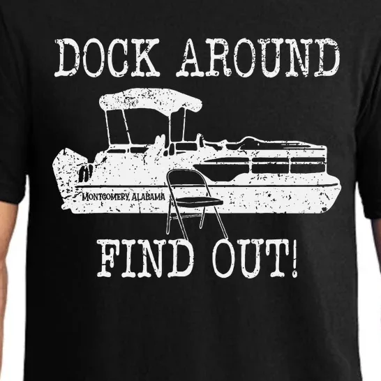 Montgomery Alabama Boat Dock Brawl Funny Dock Fight Meme Pajama Set