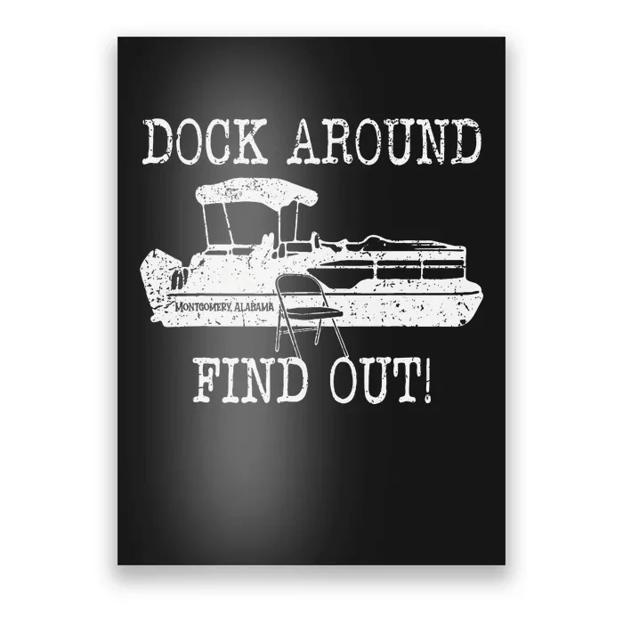 Montgomery Alabama Boat Dock Brawl Funny Dock Fight Meme Poster