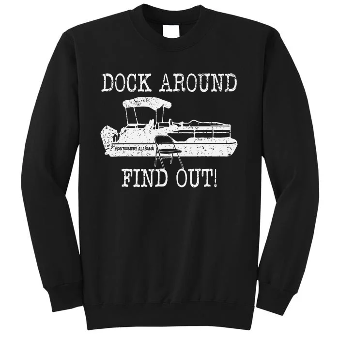 Montgomery Alabama Boat Dock Brawl Funny Dock Fight Meme Tall Sweatshirt