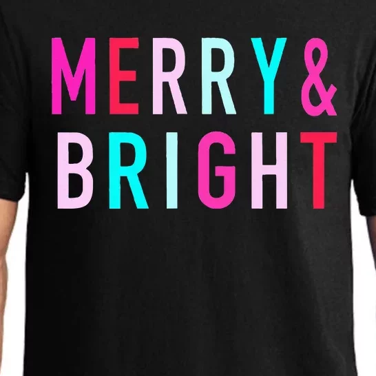 Merry And Bright Christmas Family Matching Christmas Pajama Set