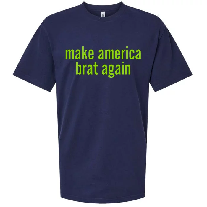 Make America Brat Again Kamala 2024 Trump Parody Sueded Cloud Jersey T-Shirt