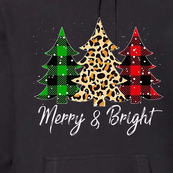 Merry and bright christmas family pajamas matching Premium Hoodie