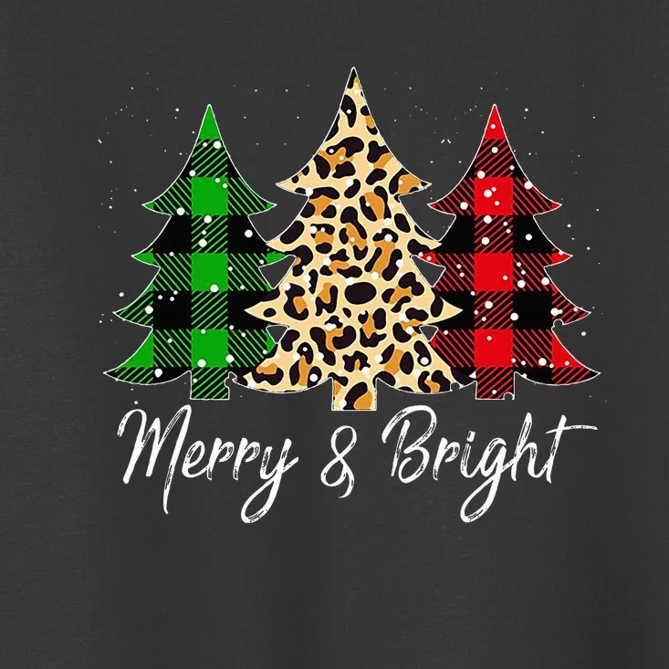 Merry and bright christmas family pajamas matching Toddler T-Shirt