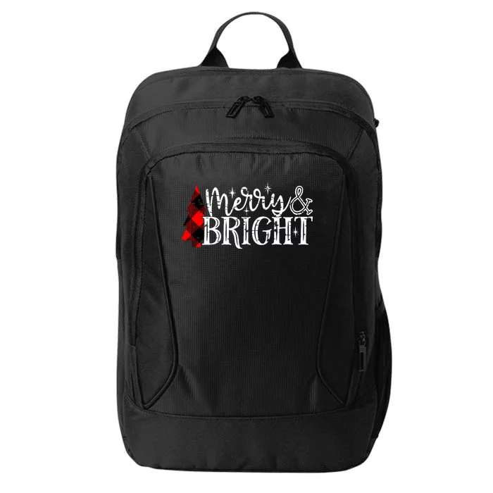 Merry And Bright Cute Christmas Gift City Backpack