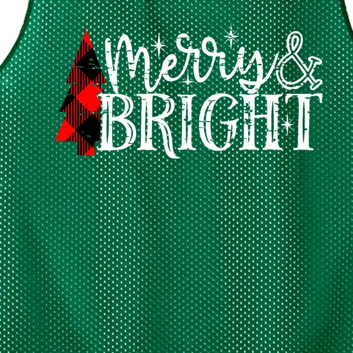 Merry And Bright Cute Christmas Gift Mesh Reversible Basketball Jersey Tank