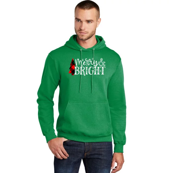 Merry And Bright Cute Christmas Gift Tall Hoodie