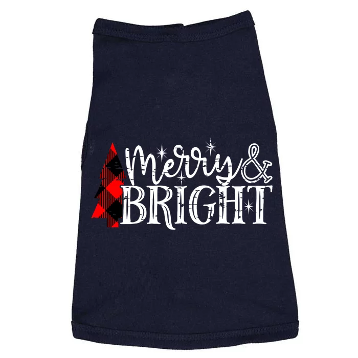 Merry And Bright Cute Christmas Gift Doggie Tank