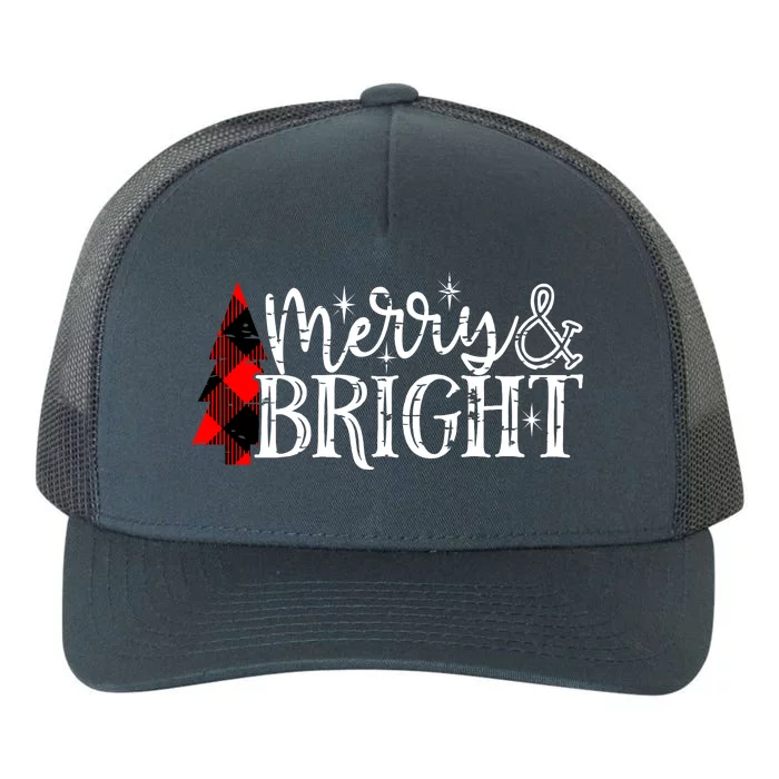 Merry And Bright Cute Christmas Gift Yupoong Adult 5-Panel Trucker Hat