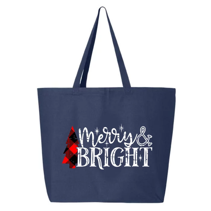 Merry And Bright Cute Christmas Gift 25L Jumbo Tote