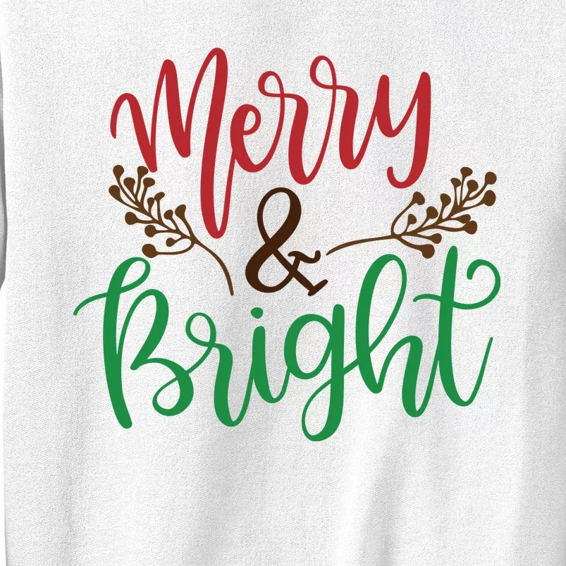 Merry And Bright Christmas Holiday Season Sweatshirt