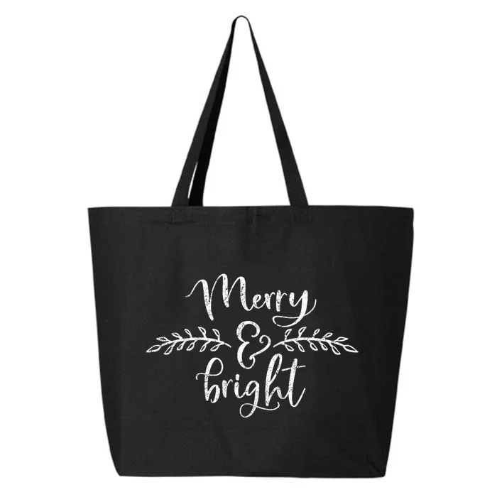 Merry And Bright Christmast Merry Christmas 25L Jumbo Tote