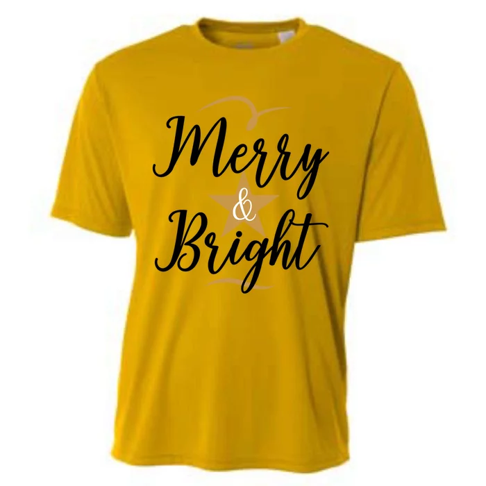 Merry And Bright Great Gift Cooling Performance Crew T-Shirt