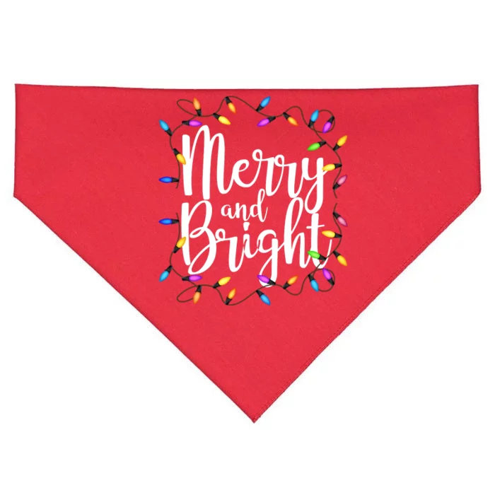 Merry And Bright USA-Made Doggie Bandana