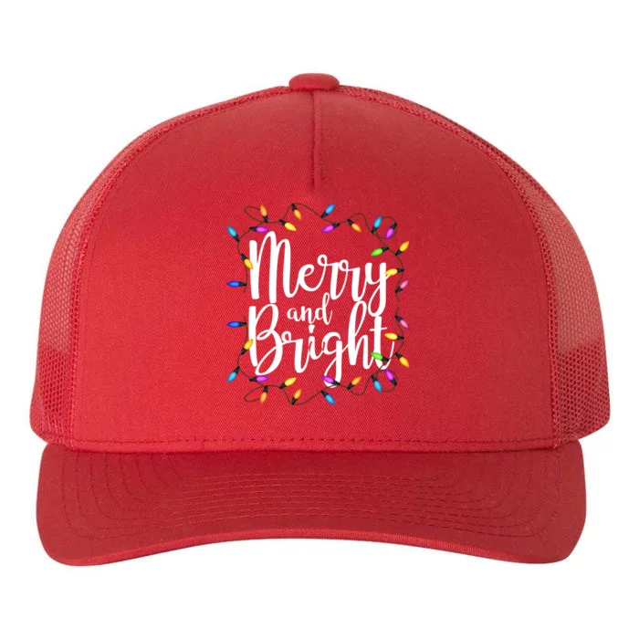 Merry And Bright Yupoong Adult 5-Panel Trucker Hat