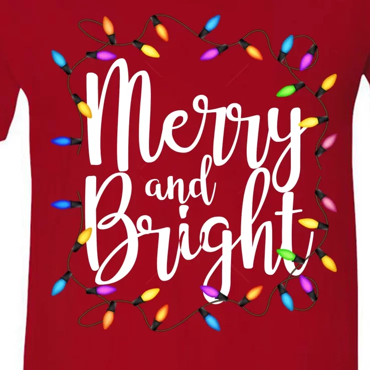 Merry And Bright V-Neck T-Shirt