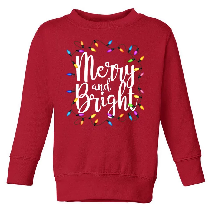 Merry And Bright Toddler Sweatshirt