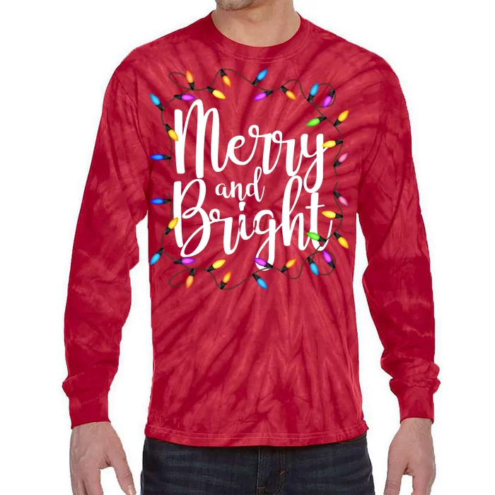 Merry And Bright Tie-Dye Long Sleeve Shirt