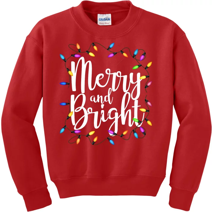 Merry And Bright Kids Sweatshirt