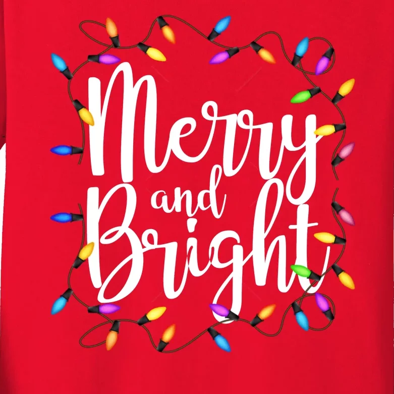 Merry And Bright Kids Long Sleeve Shirt