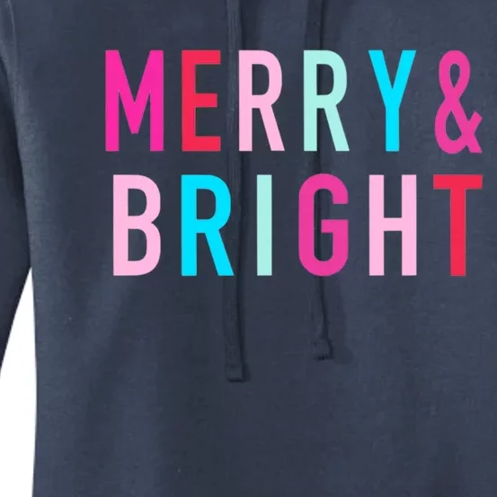 Merry And Bright Christmas Gift Women's Pullover Hoodie