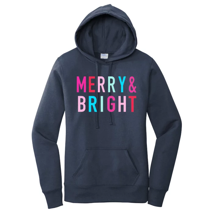 Merry And Bright Christmas Gift Women's Pullover Hoodie