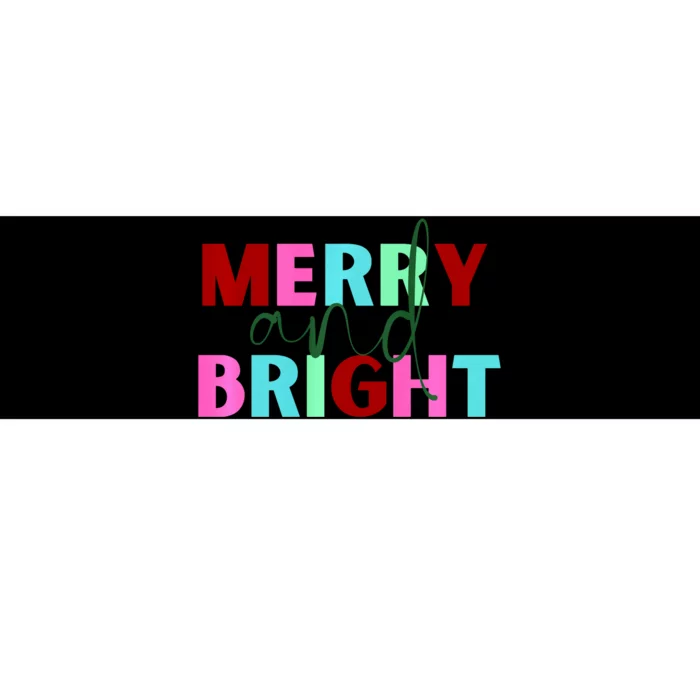 Merry And Bright Christmas Bumper Sticker