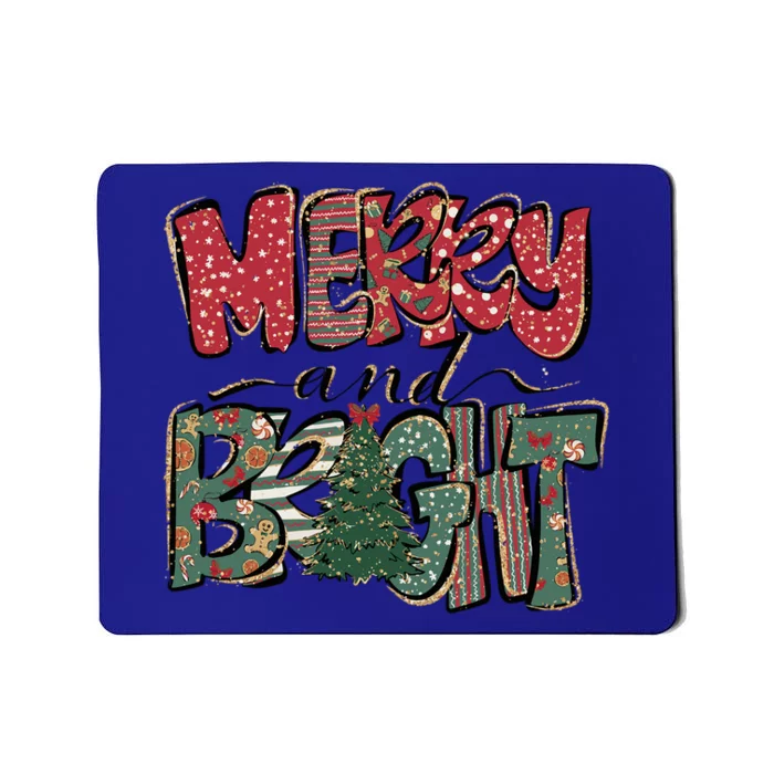 Merry And Bright Snowflakes Family Christmas Xmas Wear Gift Mousepad