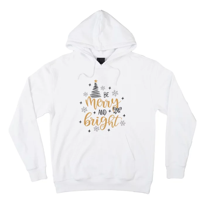 Merry And Bright Christmas Tree Snowflake Holiday Gift Tank Top Hoodie