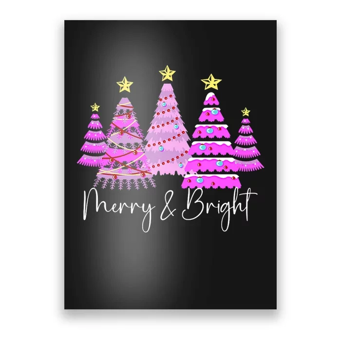 Merry And Bright Funny Christmas Tree Christmas Costume Cute Tank Top Poster