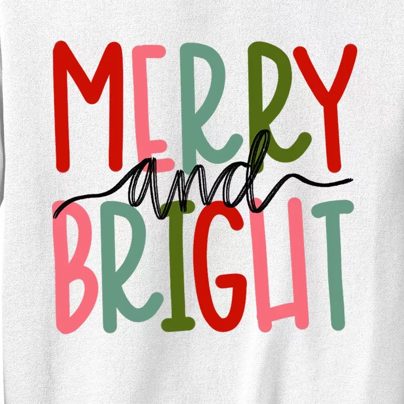 Merry and Bright Christmas Cute Sweatshirt