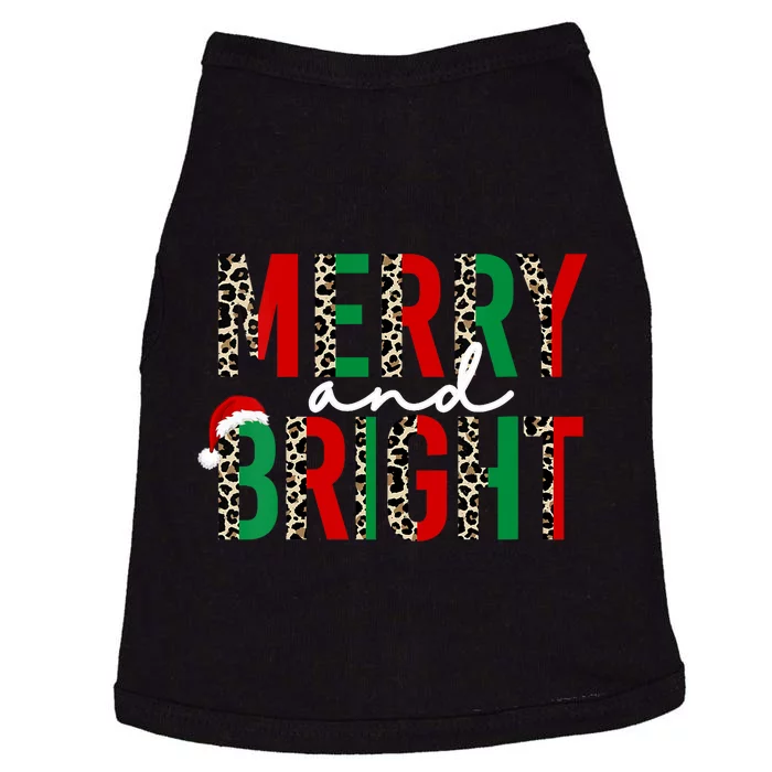 Merry And Bright Christmas Merry And Bright Vneck Doggie Tank