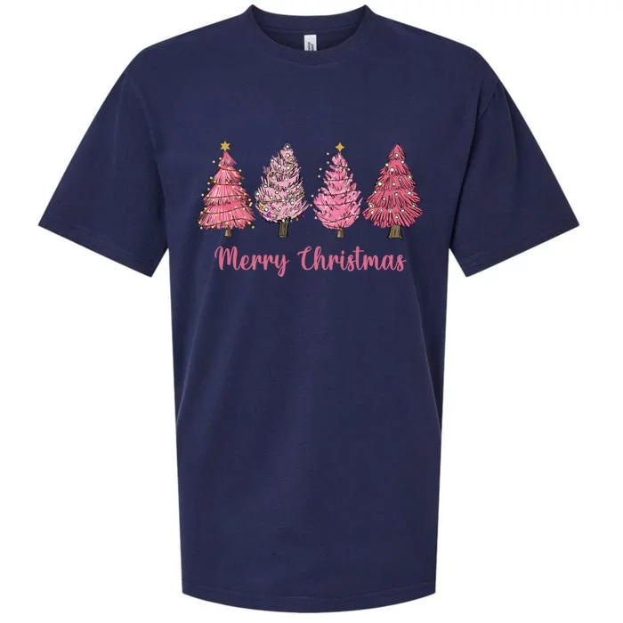 Merry And Bright Christmas Tree Christmas Tree Long Sleeve Sueded Cloud Jersey T-Shirt