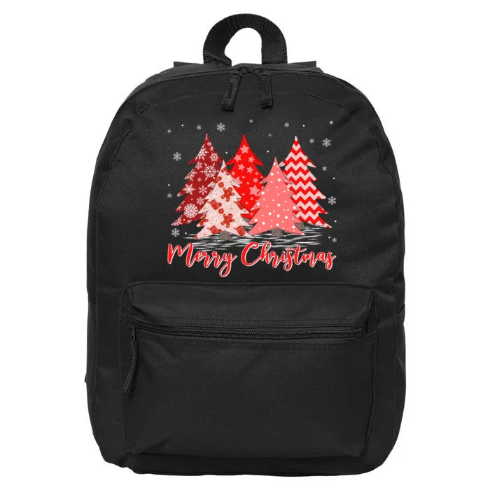 Merry And Bright Red Christmas Tree Red Christmas Costume 16 in Basic Backpack