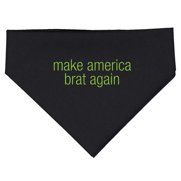 Make America Brat Again Kamala 2024 Trump Parody USA-Made Doggie Bandana