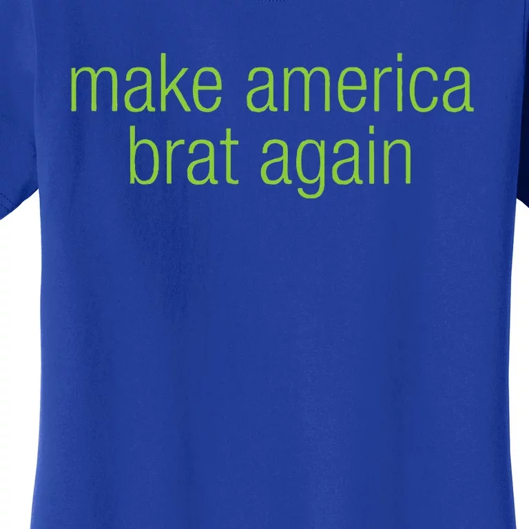 Make America Brat Again Kamala 2024 Trump Parody Women's T-Shirt