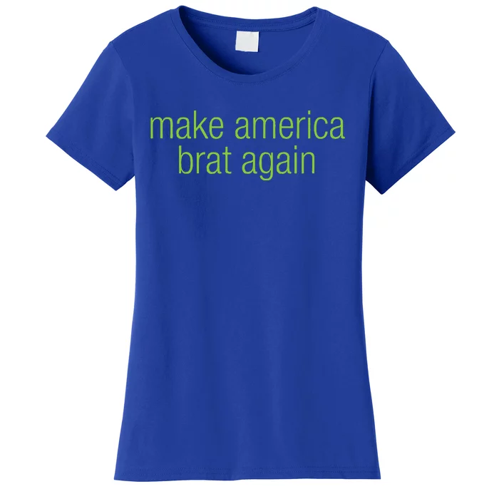 Make America Brat Again Kamala 2024 Trump Parody Women's T-Shirt