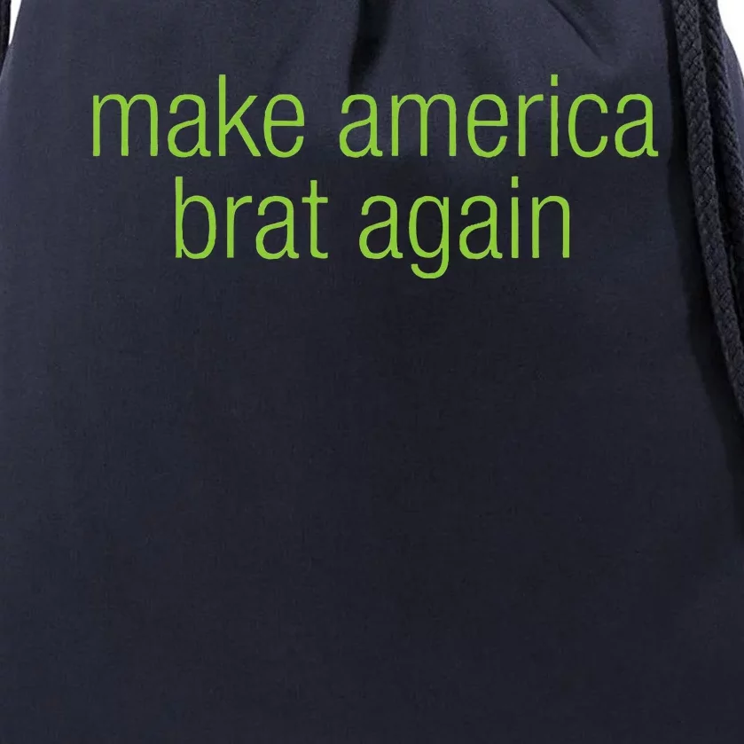 Make America Brat Again Kamala 2024 Trump Parody Drawstring Bag